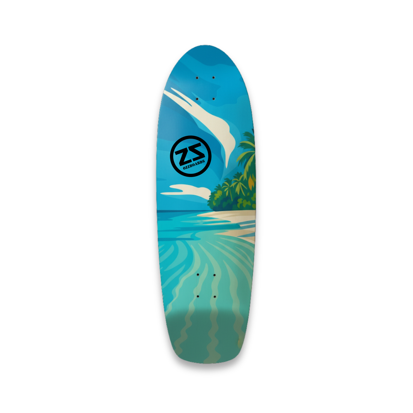 Aqua Lines 74 - Surfskate Deck