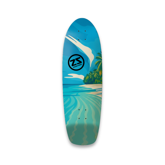 Aqua Lines 74 - Surfskate Deck